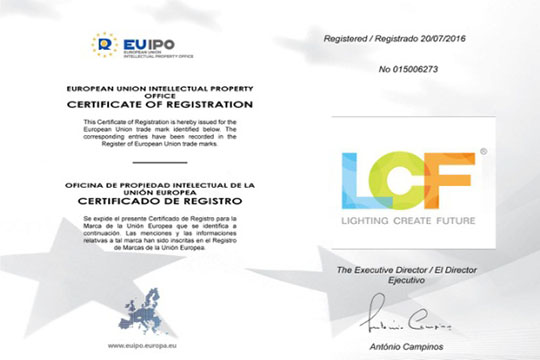 “LCF”商标欧盟28国注册成功